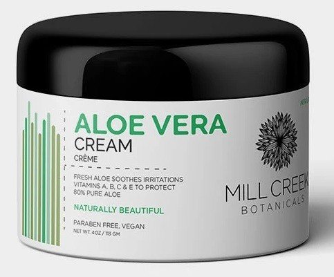 Mill Creek Cream-Aloe Vera 80% 4 oz Cream