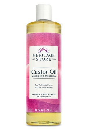 Heritage Store Castor Oil-Palma Christi 16 oz Liquid