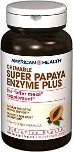 American Health Products Super Papaya Enzyme Plus 90 Chewable