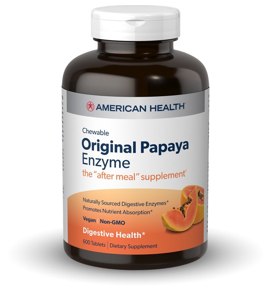 American Health Products Original Papaya Enzyme 600 Chewable
