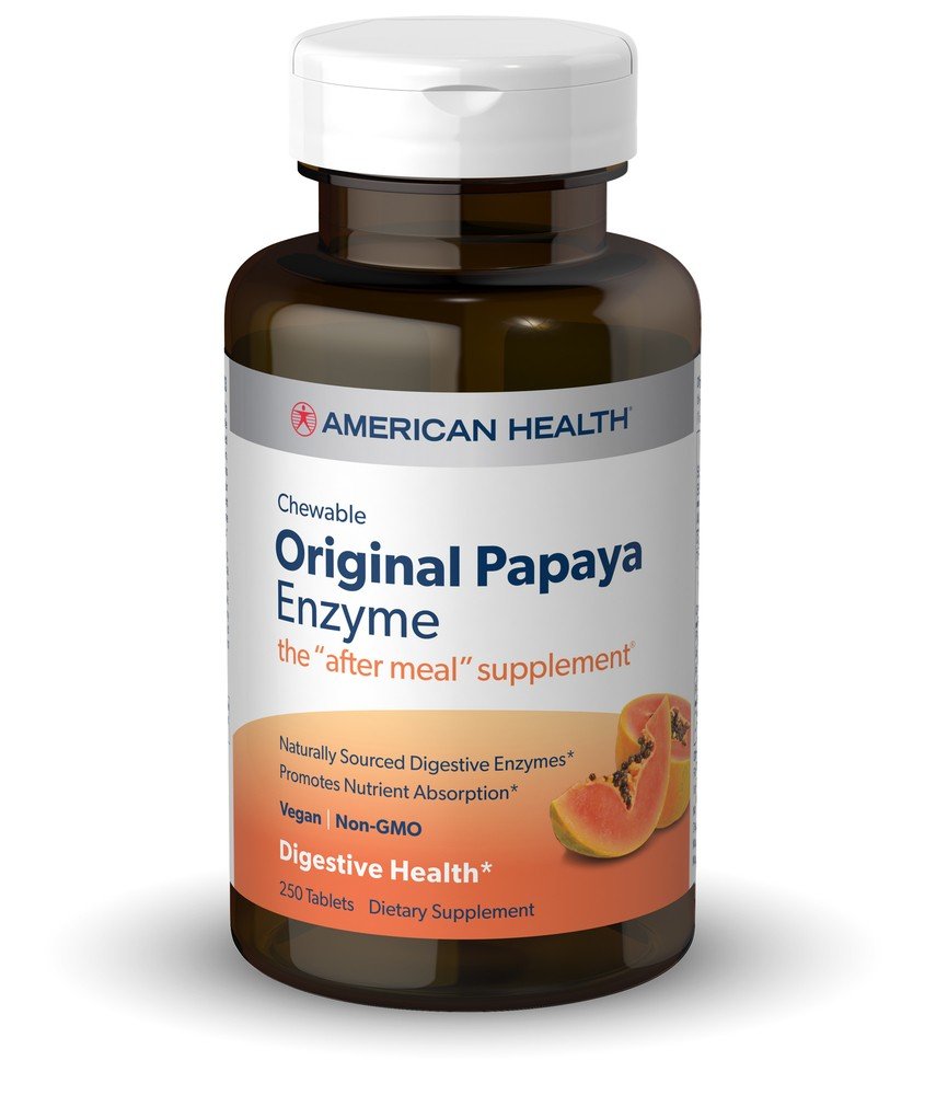 American Health Products Original Papaya Enzyme 250 Chewable