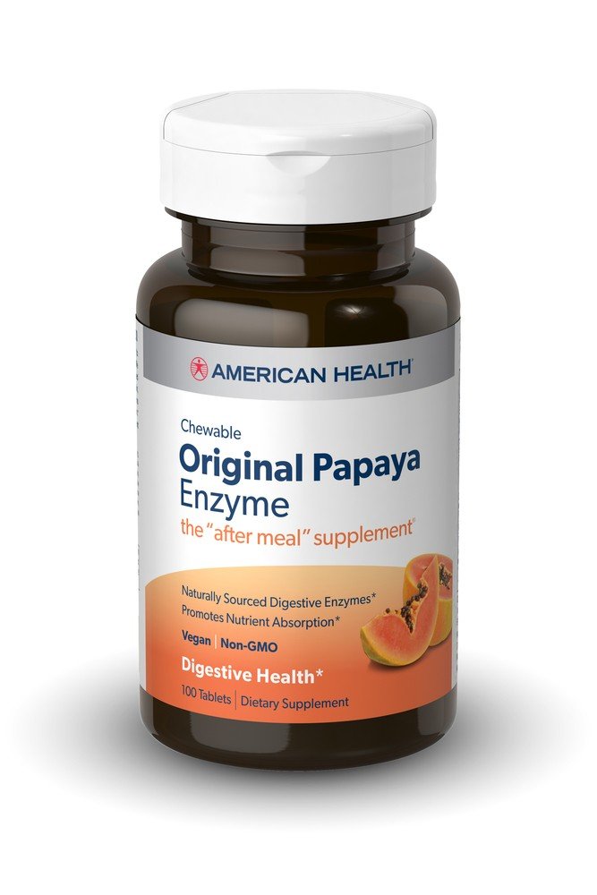 American Health Products Original Papaya Enzyme 100 Chewable