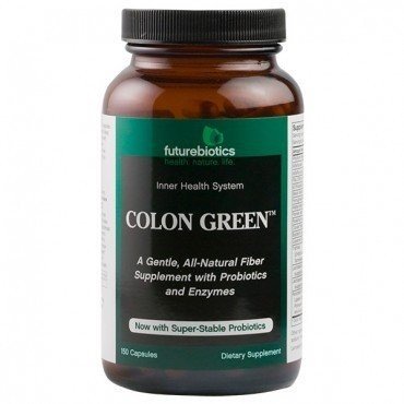 Colon Green | Future Biotics | Fiber Supplement | Probiotics | Enzymes | Dietary Supplement | 150 Capsules | VitaminLife