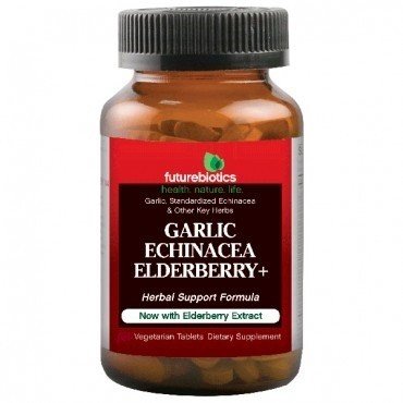 Futurebiotics Garlic, Echinacea Elderberry + 60 Tablet