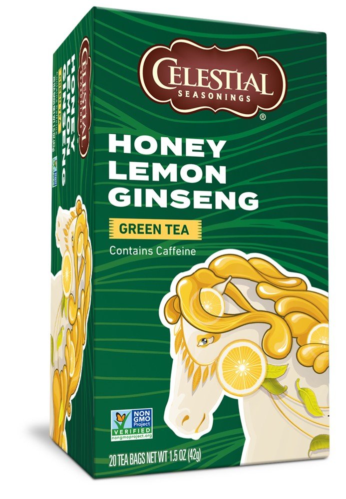 Celestial Seasonings Green Tea-Honey Lemon Ginseng 20 Bag