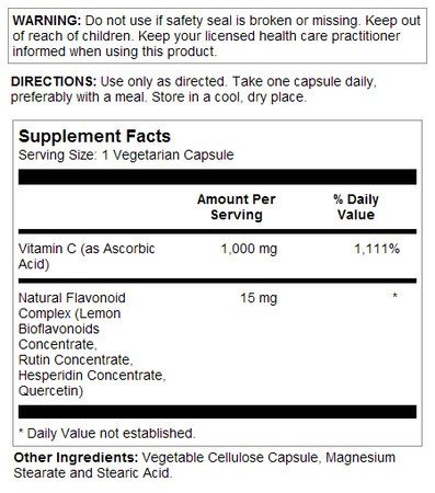 Thompson Nutritional C with Bioflavonoids 1000mg 60 Tablet