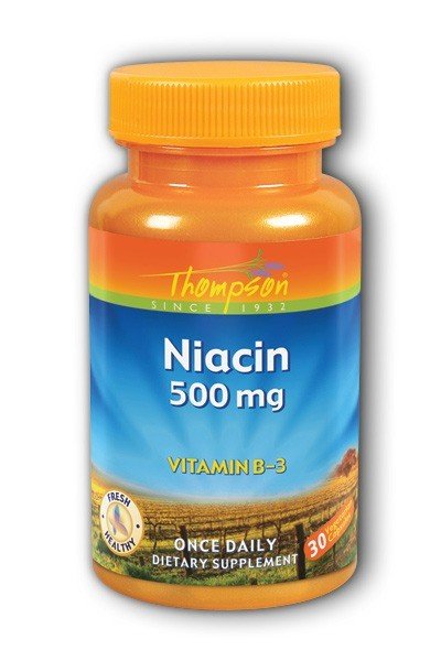 Thompson Nutritional Niacin 500mg 30 Vegetarian Capsule