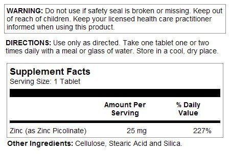 Thompson Nutritional Zinc Picolinate 60 Tablet