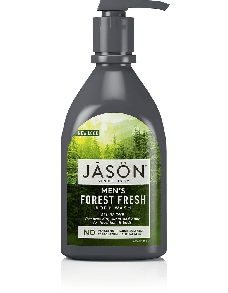 Jason Natural Cosmetics Men's All-In-One Body Wash Forest Fresh 30 oz Liquid