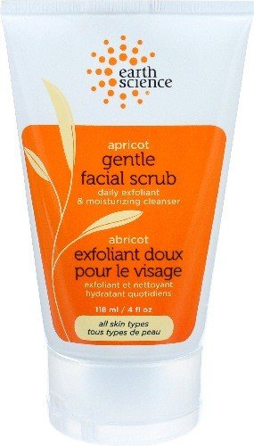 Earth Science Apricot Gentle Facial Scrub Creme 4 oz Cream