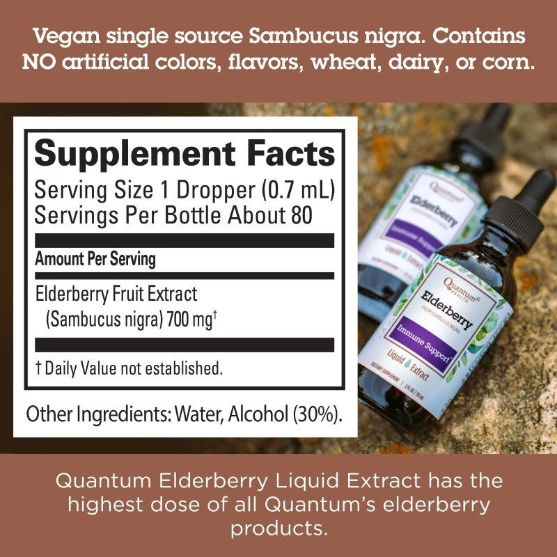 Quantum Elderberry Extract 2 oz Liquid