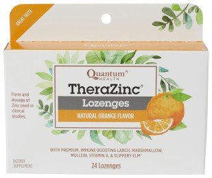 Quantum Health Thera Zinc Lozenges-Orange 24 Lozenge