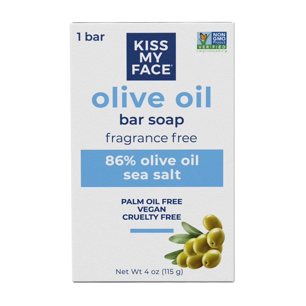 Kiss My Face Bar Soap -Pure Olive Oil 4 oz Bar Soap