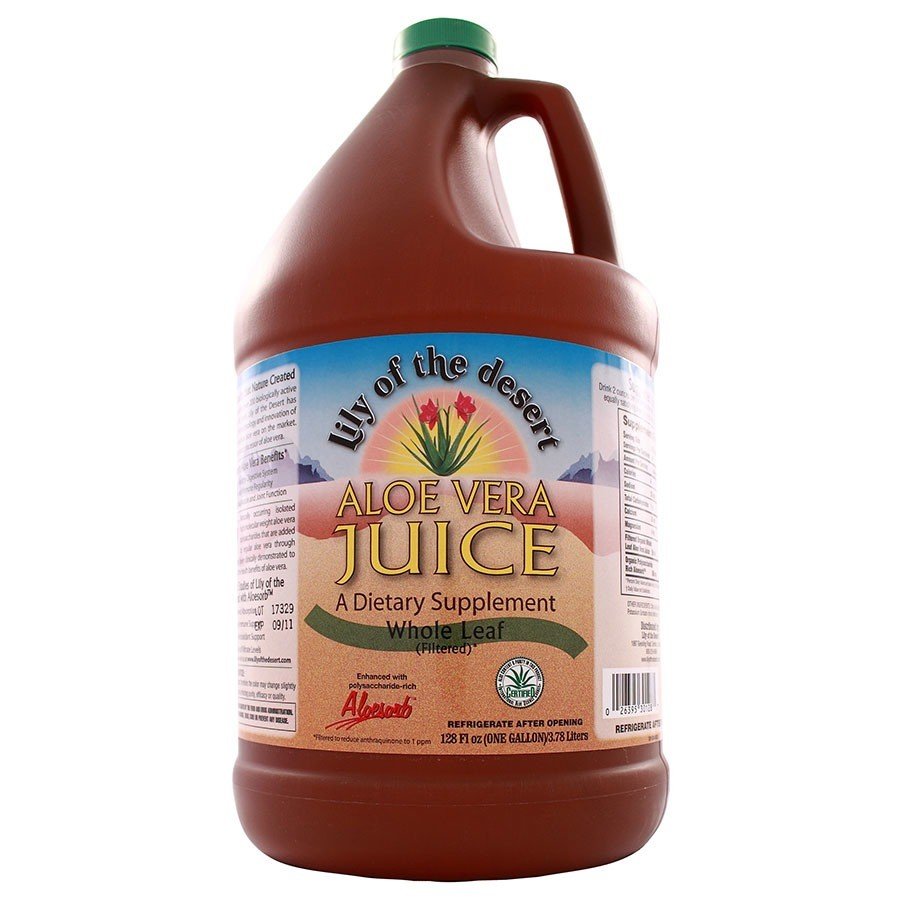 Lily Of The Desert Aloe Juice-Whole Leaf Organic 1 Gallon Liquid