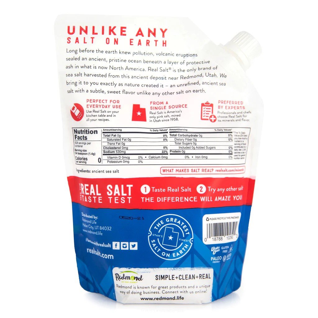 Realsalt Real Salt Ancient Fine Salt Pouch 26 oz Granule