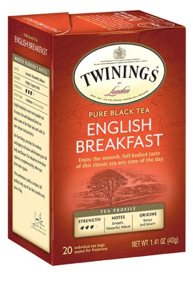 Twinings Teas English Breakfast Tea 20 Bag