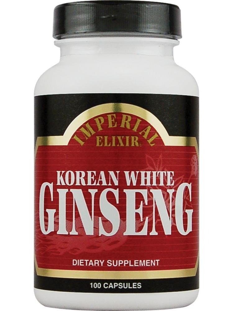 Imperial Elixir (Ginseng Company) Korean White Ginseng 100 Capsule
