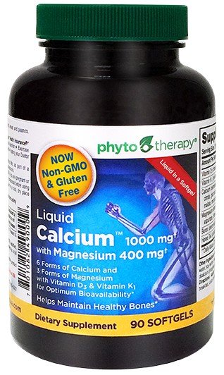 Phyto-Therapy Liquid Calcium with Magnesium 90 Softgel