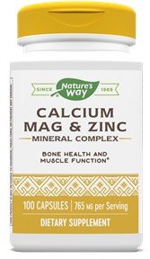 Nature&#39;s Way Calcium, Magnesium &amp; Zinc 100 Capsule