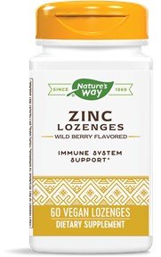 Nature&#39;s Way Zinc/Echinacea&amp;Vitamin C Lozenges-Berry Flavor 60 Lozenge