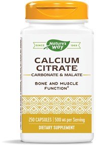 Nature&#39;s Way Calcium Citrate (Carbonate &amp; Malate) 250 Capsule