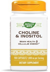 Nature&#39;s Way Choline Inositol 500mg 100 Capsule