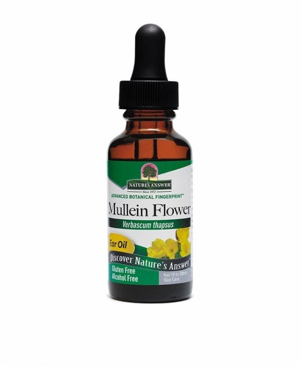 Nature&#39;s Answer Mullein Flower Ear Oil 1 oz Liquid