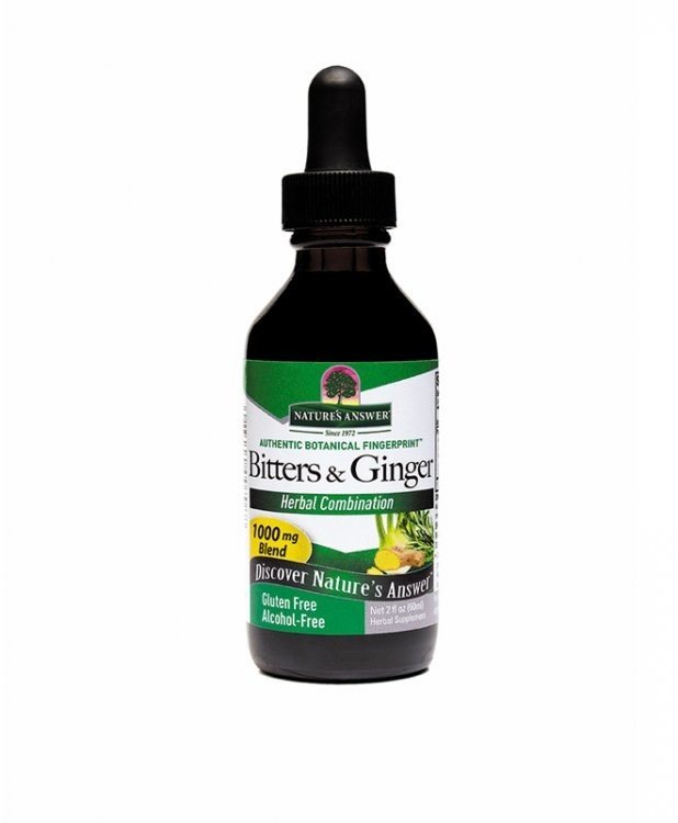 Nature's Answer Bitters with Ginger Extract No Alcohol 2 oz Liquid