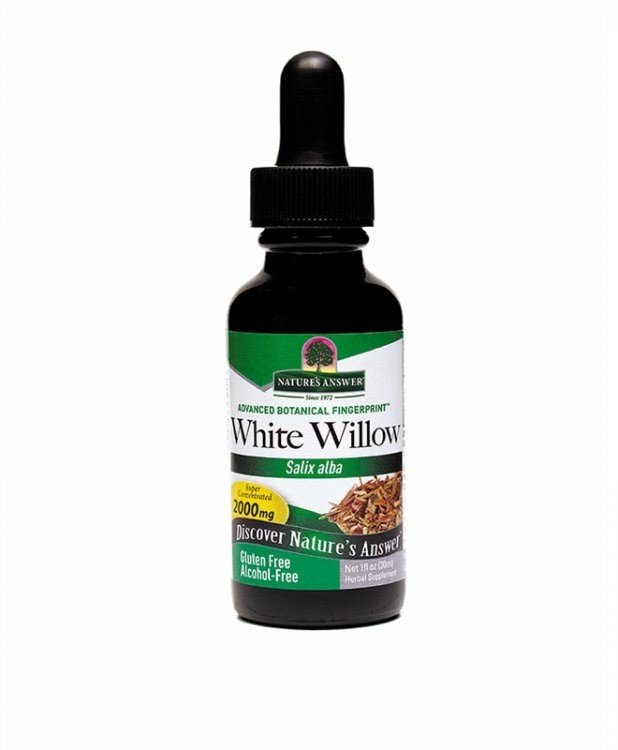 Nature's Answer White Willow Bark Extract No Alcohol 1 oz Liquid