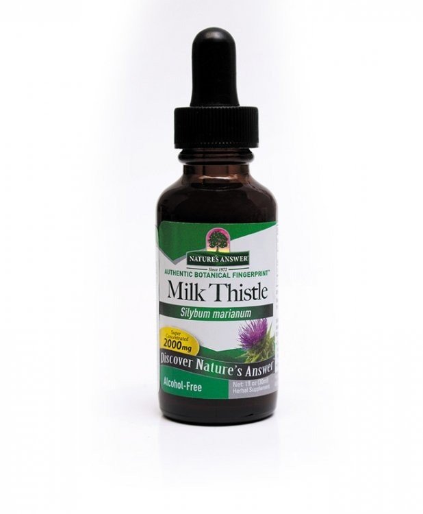 Nature&#39;s Answer Milk Thistle Extract No Alcohol 1 oz Liquid