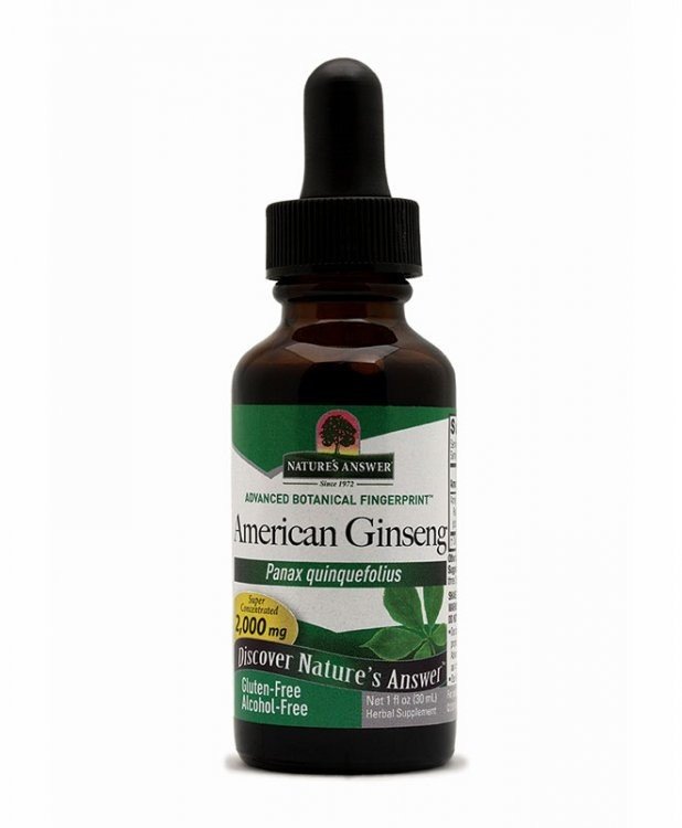 Nature&#39;s Answer Ginseng American Extract No Alcohol 1 oz Liquid