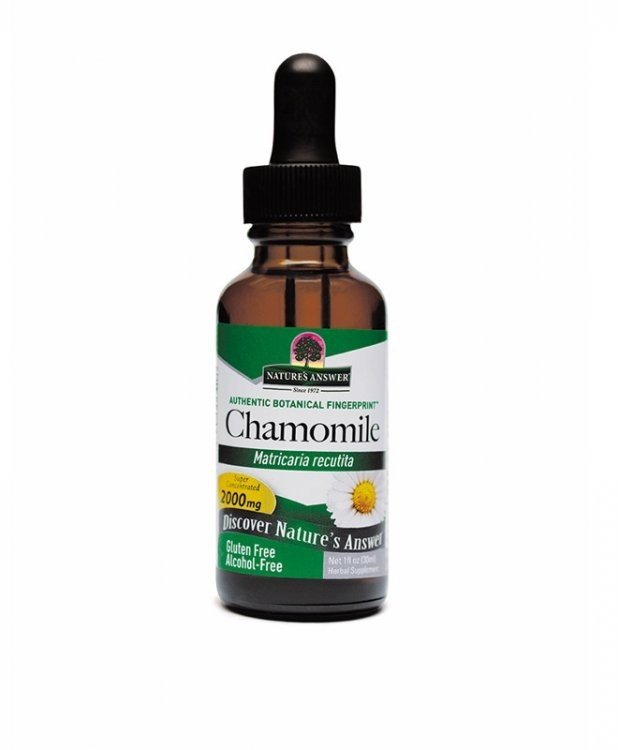 Nature&#39;s Answer Chamomile Flower Extract No Alcohol 1 oz Liquid