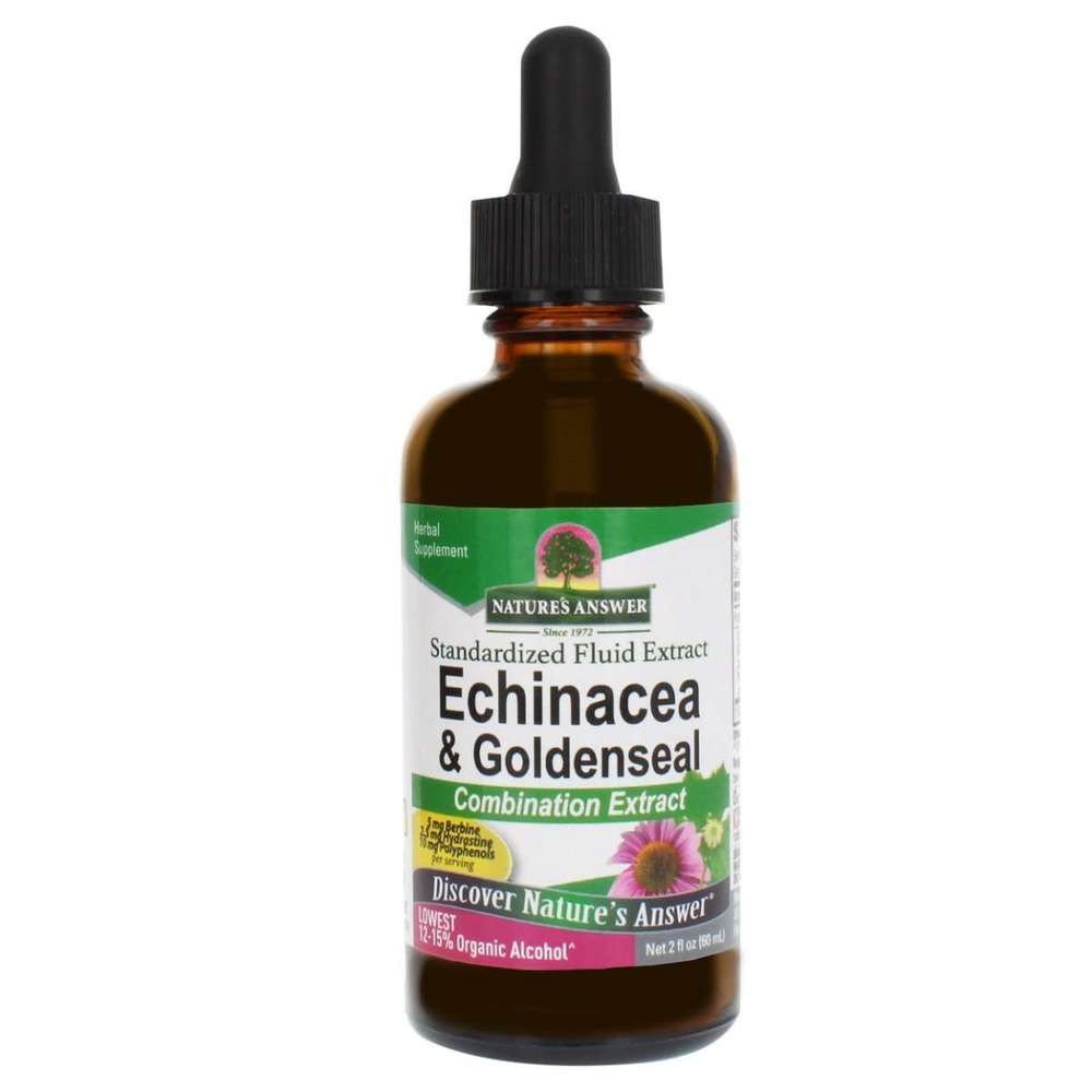 Nature&#39;s Answer Echinacea/Goldenseal Extract Organic Alcohol 2 oz Liquid