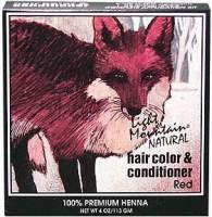 Light Mountain Hair Color &amp; Conditioner- Red 4 oz Powder