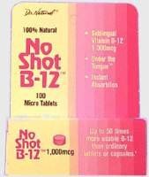 World Organics No Shot B-12 1000mcg 100 Tablet