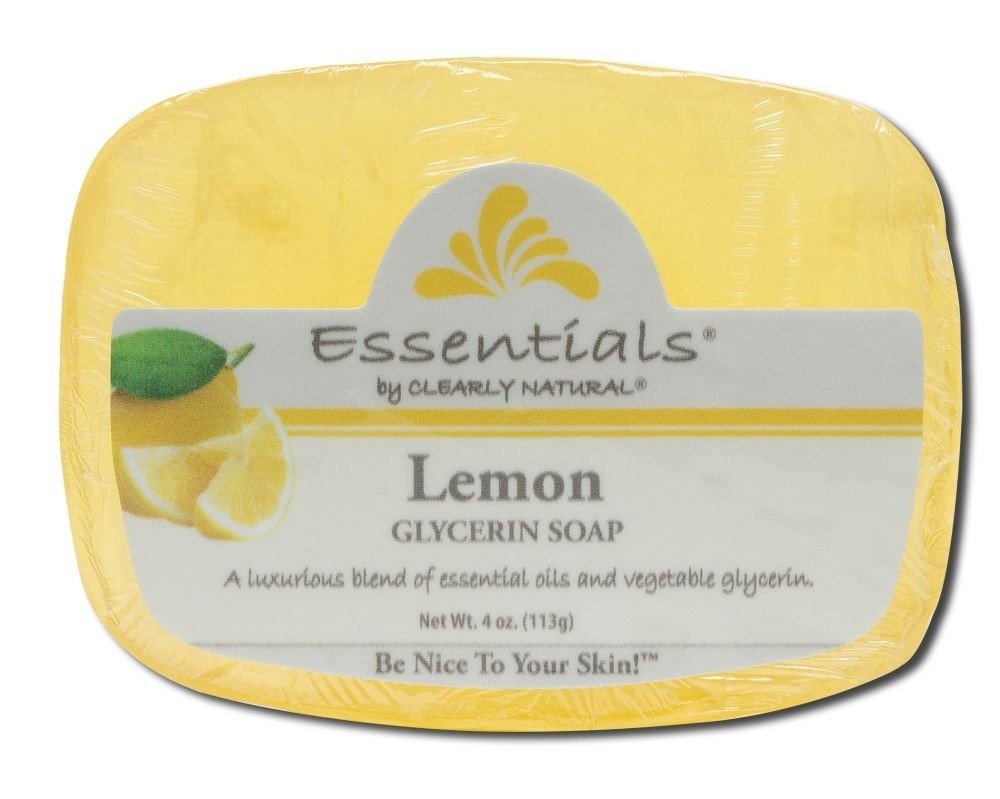 Clearly Natural Soap (Glycerine)-Lemon 4 oz Bar Soap