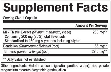 Natural Factors Milk Thistle Extract 250mg 60 Capsule