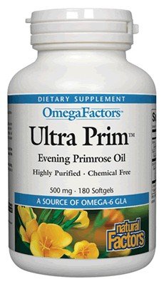 Natural Factors Evening Primrose Oil 500mg/50mg GLA 180 Softgel