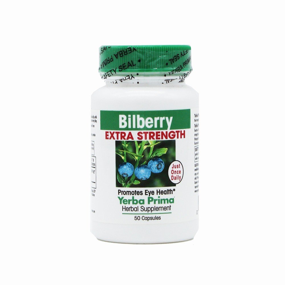 Yerba Prima Bilberry-Extra Strength 50 Capsule