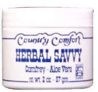 Country Comfort Herb Savvy-Comfrey Aloe Salve 2 oz Cream