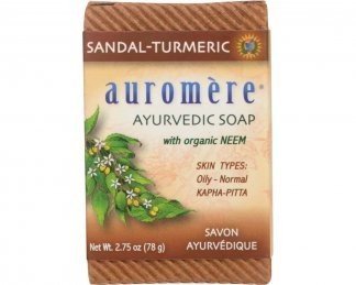 Auromere Ayurvedic Products Sandal Turmeric Soap 2.75 oz. Bar Soap