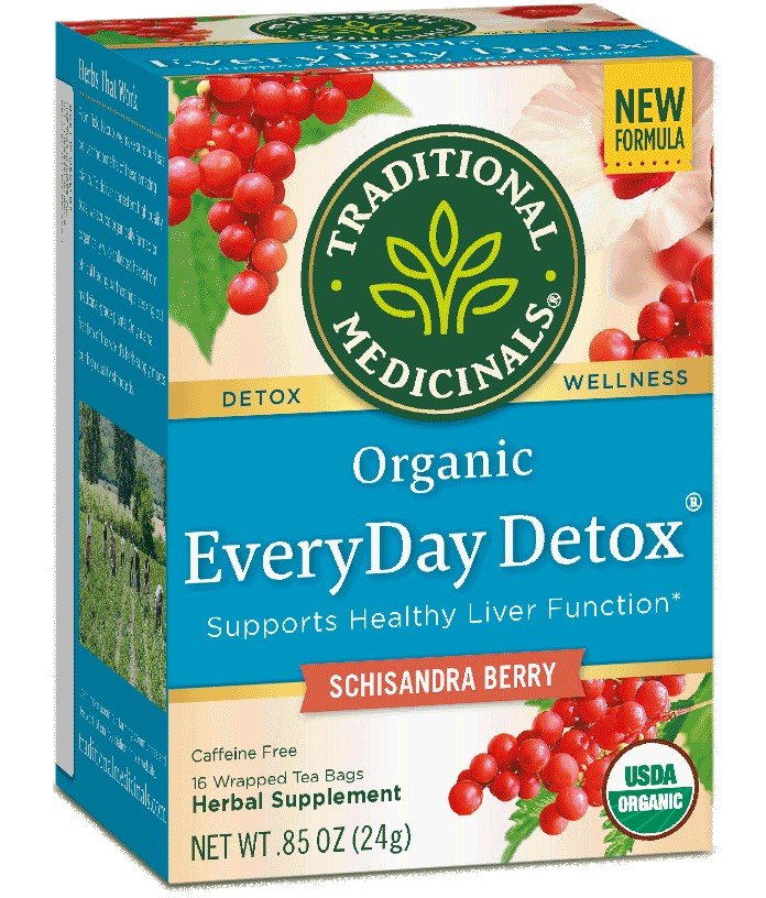 Traditional Medicinals Everyday Detox Tea Schisandra Berry Organic 16 Bag