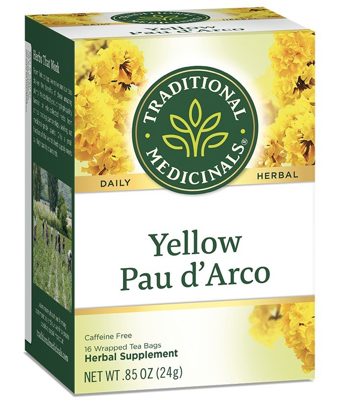 Traditional Medicinals Yellow Pau DArco Tea 16 Bag