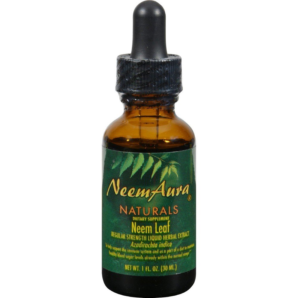 Neem Aura Neem Organic Leaf Extract - Regular Strength 1 oz Liquid