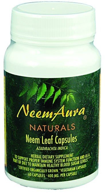 Neem Aura Neem Organic Leaf 60 VegCap