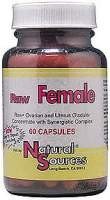Natural Sources, Inc. Raw Female 60 Capsule