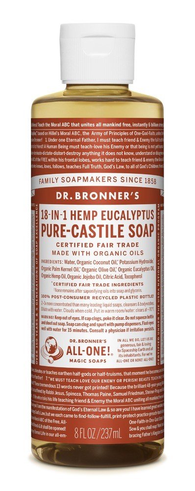 Dr. Bronner&#39;s Pure Castile Liquid Soap-Eucalyptus 8 oz Liquid