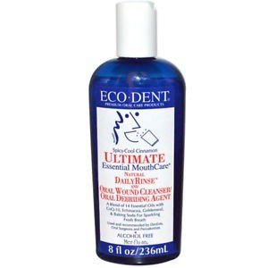 Eco-Dent Premium Oral Care Mouthwash-Spicy Cool Cinnamon 8 oz Liquid