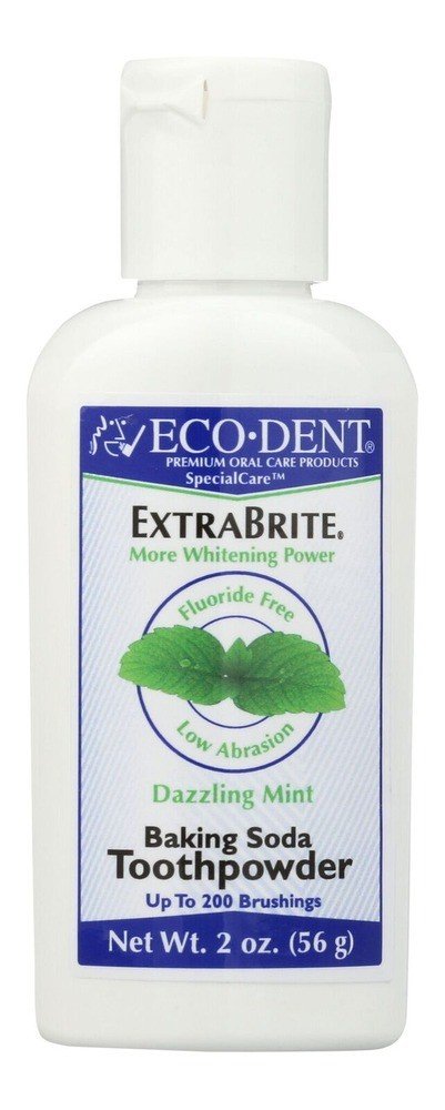 Eco-Dent Specialcare Toothpowder-Extra Brite Dazzling Mint 2 oz Powder