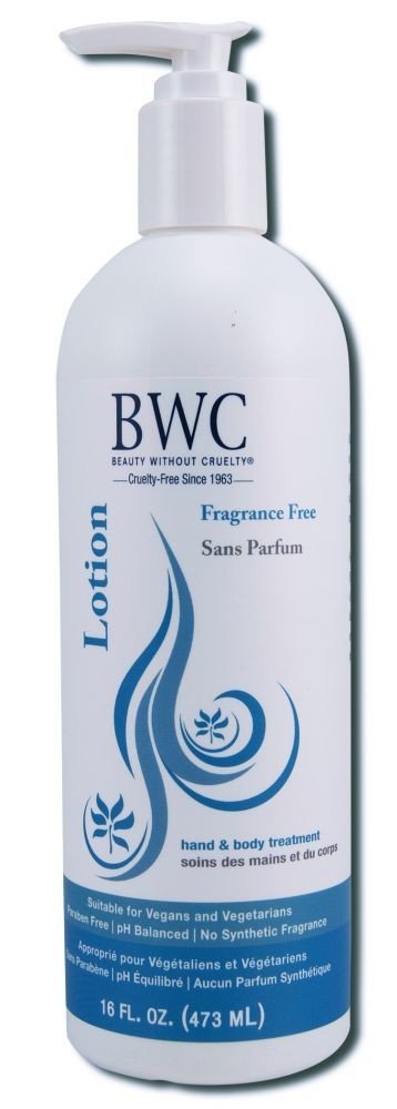 Beauty Without Cruelty Hand & Body Lotion-Fragrance Free 16 oz Liquid